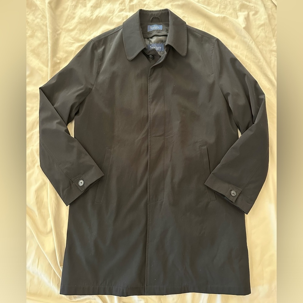 Men's Turnbury Coat Jacket Overcoat Removable Wool Liner Black 42R